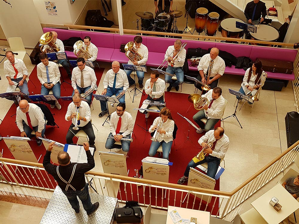 Ottoni di marca concerto centro commerciale Tiziano